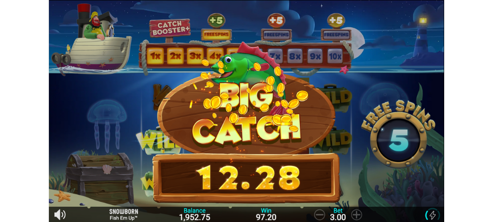 giros gratis fish em up online slots