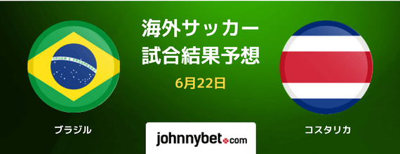 ブラジル対コスタリカ 試合予想 ロシアw杯18ブックメーカー予想オッズ