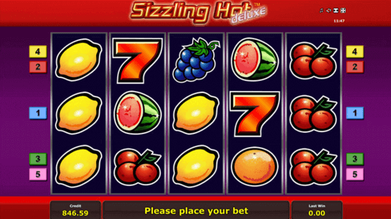 Sizzling Hot Deluxe lošimo automatas