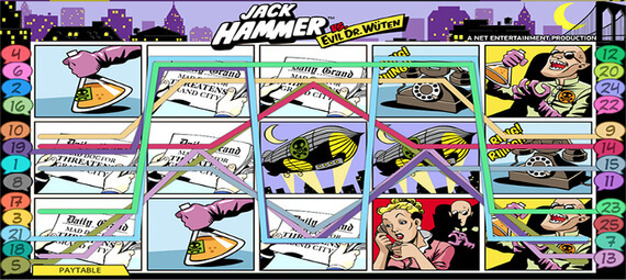 Jack Hammer jednoręki bandyta z bonusem