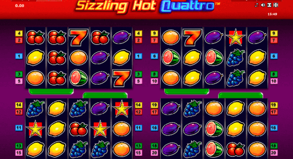 Sizzling hot quattro za darmo