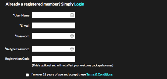 Superlines casino registration code