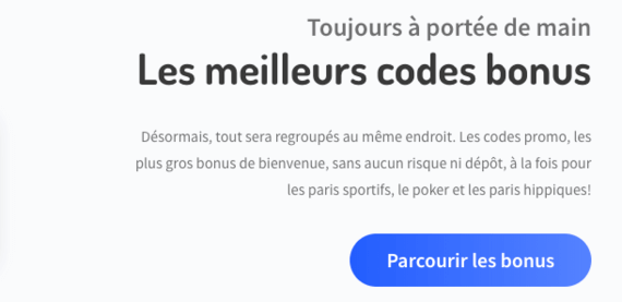 Meilleurs codes bonus sur le site BonusCodes