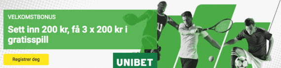 unibet høye odds spill med bonus