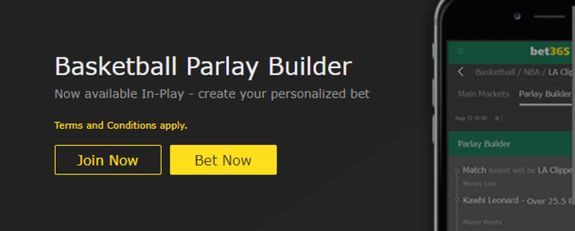 Bet365 klađenje na košarku uz Basketball Parlay Builder