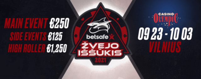 pokerio turnyras betsafe
