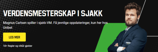 sjakk vm magnus carlsen unibet
