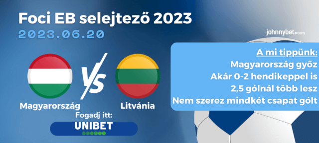 Magyarország - Litvánia EB selejtező biztos tippek online fogadás