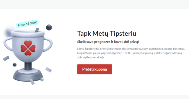 nemokamas tipsteriu lygos konkursas