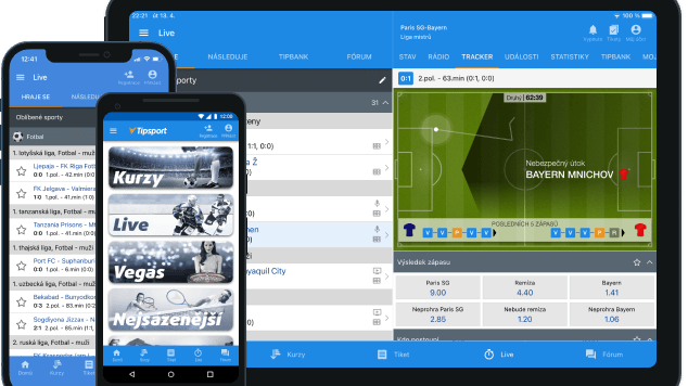 Tipsport sázení online mobilní aplikace