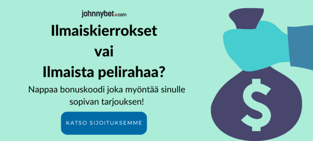 ilmaista pelirahaa tarjous