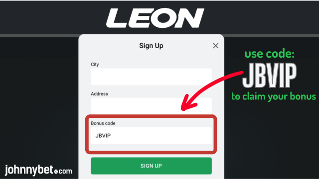 Leonbet promo code 2026 jbvip for registration