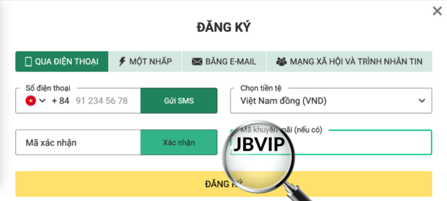 đăng ký với Betwinner mã khuyến mãi