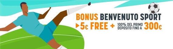 bonus benvenuto scommesse sport