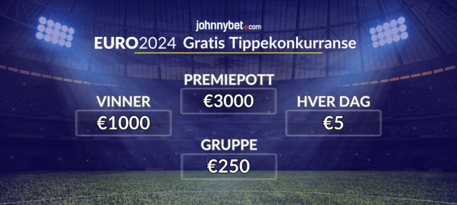 Gratis EM 2024 tippekonkurranse med pengepremier