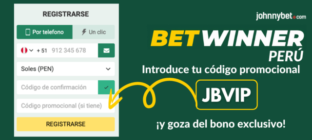 Betwinner Perú registro código promocional