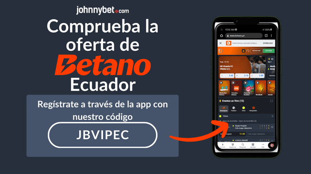 Betano Ecuador app código promocional
