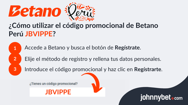 dónde poner el código de la promoción de Betano
