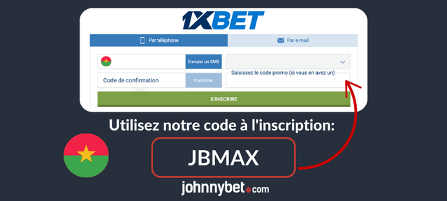 1XBET inscription Burkina Faso