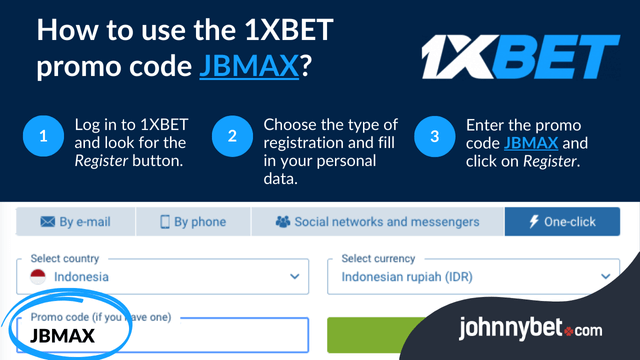 registration kode promo 1xbet