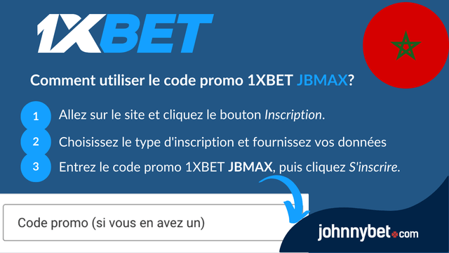 enregistrement 1XBET Maroc