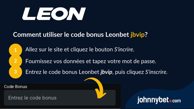 inscription code bonus Leonbet