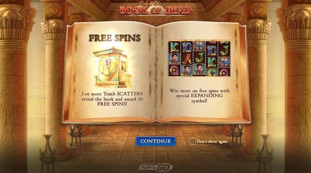 Book of Dead for free