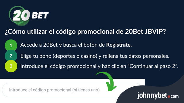 20bet código promocional