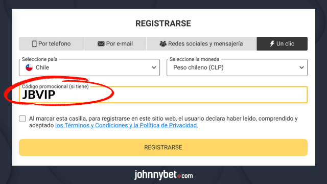 BetAndYou código de bienvenida promociones