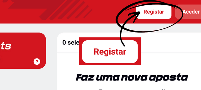 passo 1 de registo com o código promocional betclic