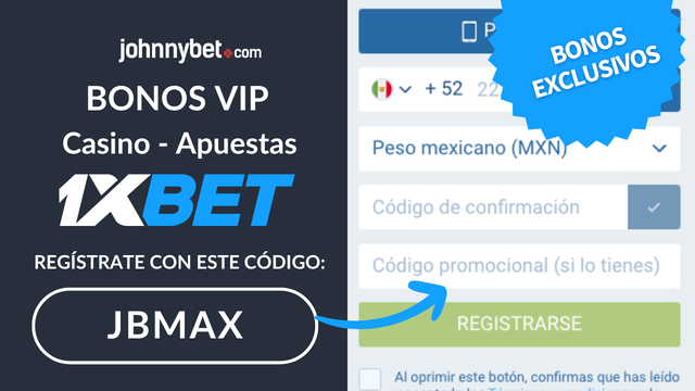 código promocional 1XBET Mexico bono VIP 2026