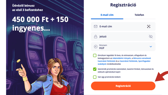 V Vegas promóciós kód 2026