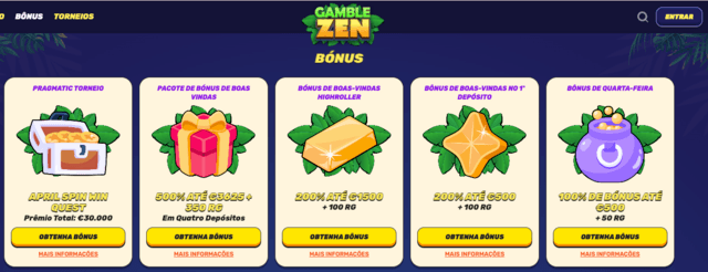Gamblezen promoções