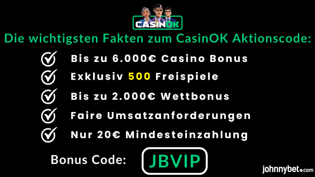 CasinOK Empfehlungscode 2026