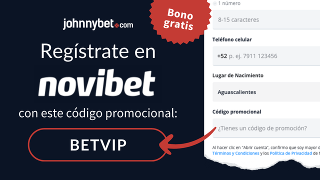 novibet código promocional