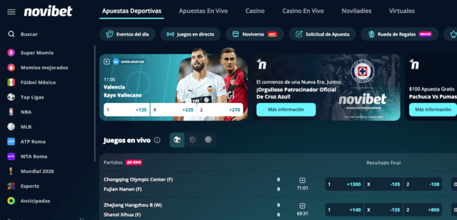 código promocional apuestas novibet