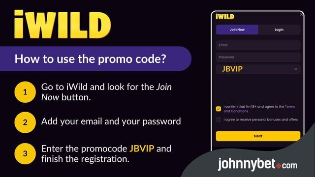iwild casino promocode registration