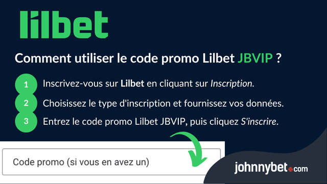 enregistrement code promo lilbet
