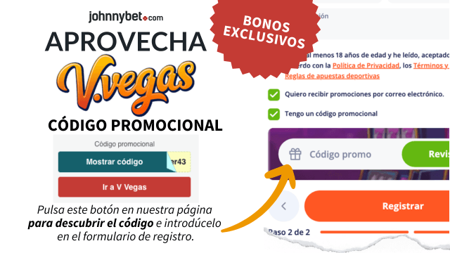 código promocional v vegas 2026