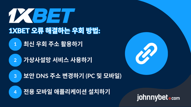 1XBET 접속 오류 해결