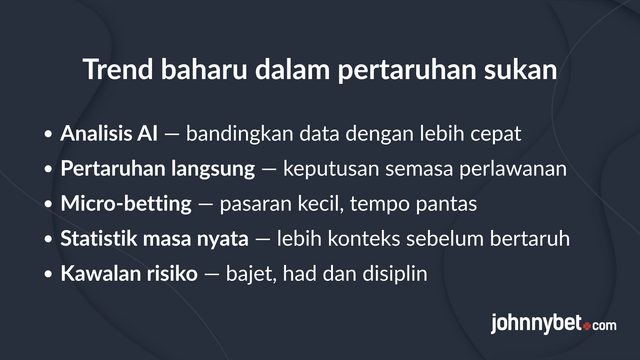 trend baharu dalam pertaruhan sukan