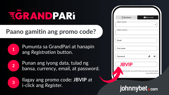 grandpari promo code registration