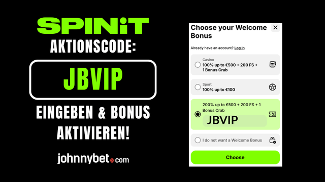 Spinit Aktionscode Registrierung