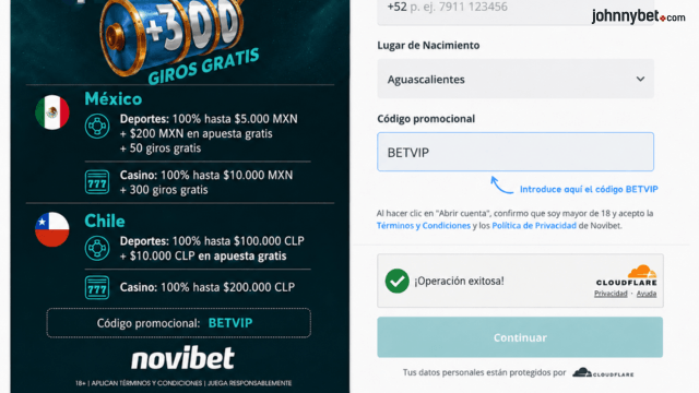 novibet código promocional