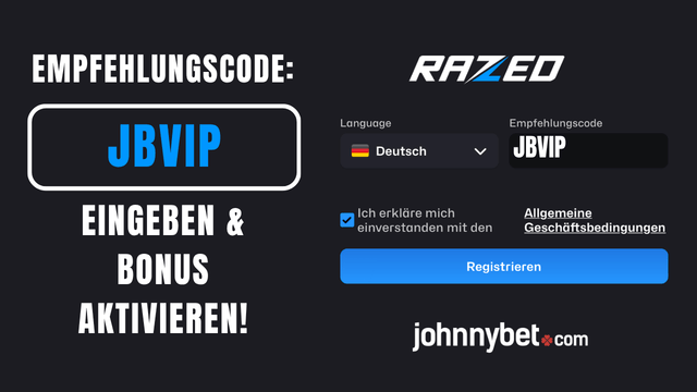 Razed Empfehlungscode Registrierung 