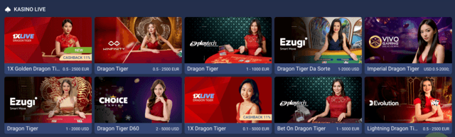 live casino online dragon tiger