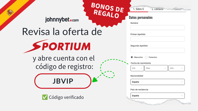 sportium código de registro oficial 