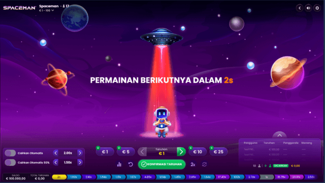 cara main spaceman terbang