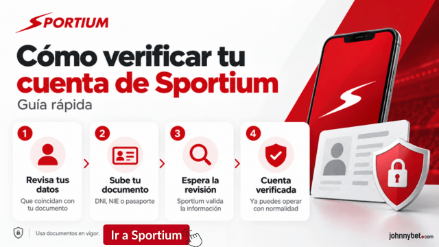 como se verifica cuenta en sportium