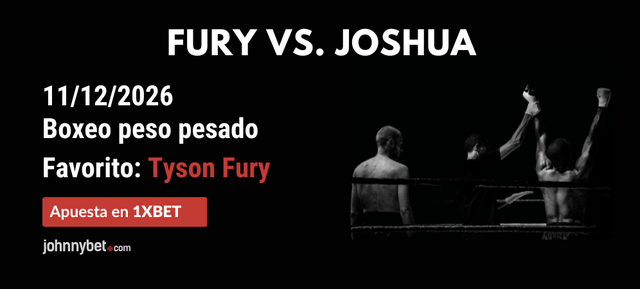 cuotas favorito apuestas joshua vs fury boxeo
